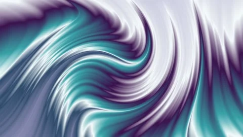 Flow of decorative waves,a combination of turquoise and violet, Stock Footage 107414702