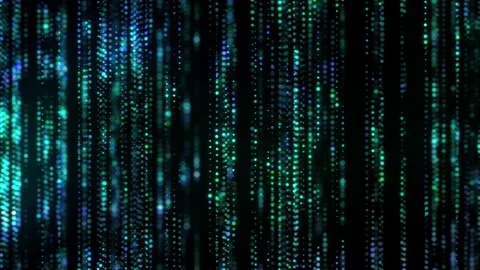 Flow of digital information. Global connection concept. Stockbeeldmateriaal 112111575