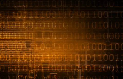 Flow of digital information Stock Illustration