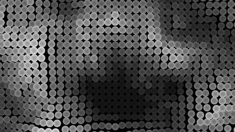 Flow displacement balls background Stock Illustration