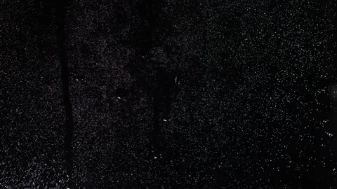 Flow drops on transparent glass. chroma key black. Add. 4K. Drops Flow on the Gl Stock Footage 132026040
