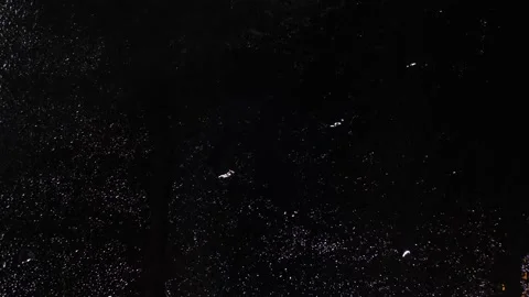 Flow drops on transparent glass. chroma key black. Add. 4K. Drops Flow on the Gl Stock Footage 132026989
