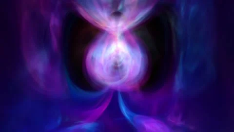 The flow of energy circulates along a toroidal trajectory. Torus. Esoterism. 4K 스톡 동영상 194631873