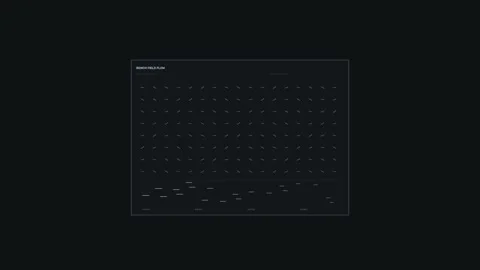 Flow Field Data HUD Seamless Loop Stock Footage 342085014
