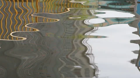 The flow of golden ripples Stock Footage 22499337