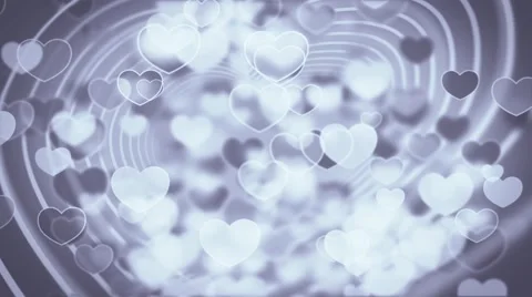 Flow heart shapes particles animation Stock Footage 59519399