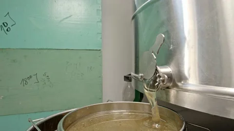 Flow of honey Stock Footage 171558642