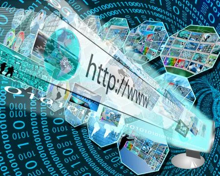 Flow of information イラスト素材