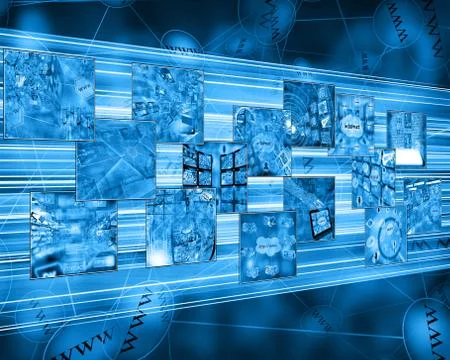 Flow of information イラスト素材