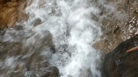 Flow of Life Amidst the Rocks 库存影片 333156959