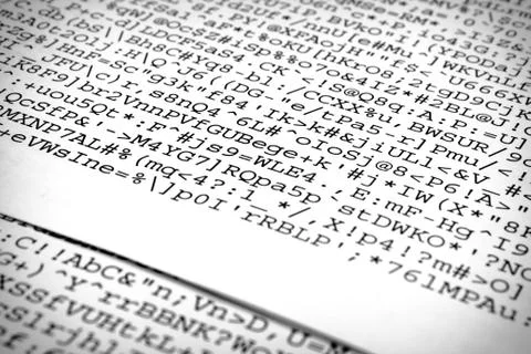 Flow meaningless info Stock Photos