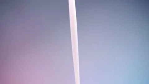 Flow of milk on a bright background in super slow motion. Stock Footage 153542796