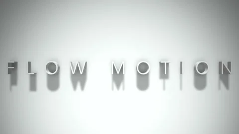 Flow motion 3D title animation with shadows on a white background Stock Footage 297569211