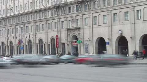 Flow Motion of city center Stock Footage 47106135