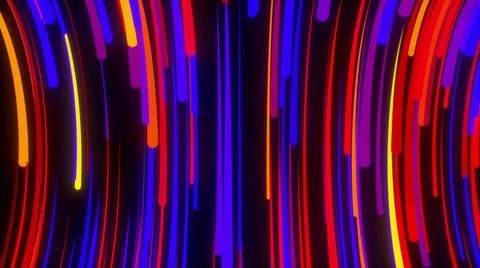Flow neon lines Flow lines. Computer generated 3d render Copyright: xZoona... 스톡 사진