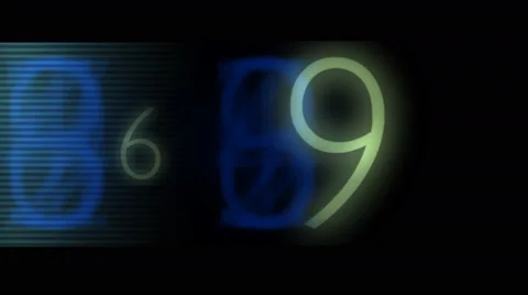 Flow of numbers on black background Stock Footage 56337566