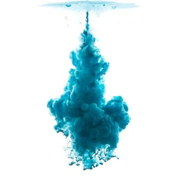 Flow of paint underwater Stock Photos