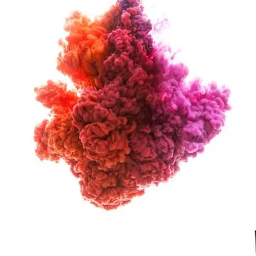 Flow of paint underwater Stock Photos
