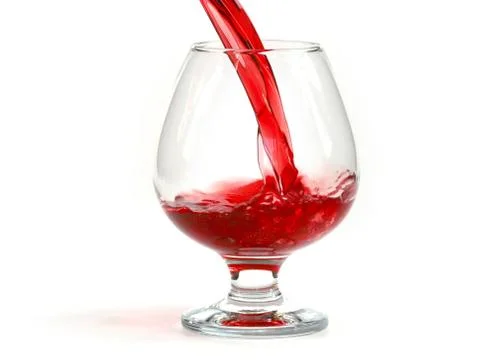 Flow patterns of red wine Photos