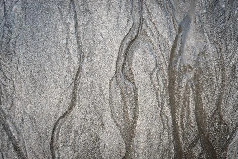 Flow patterns in sand Stock Photos