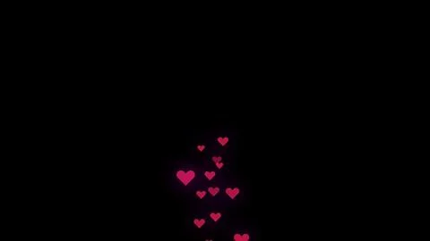 Flow of pink hearts background. Animation transparent background motion design Stock Illustration