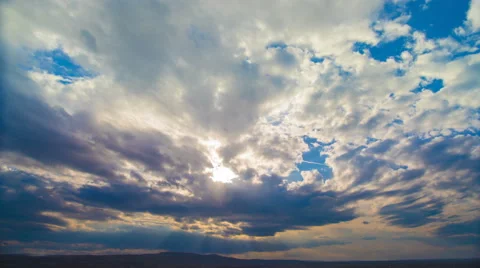 The flow of rain cloud on a background of the evening city. Time lapse Stock-Footage 61735628