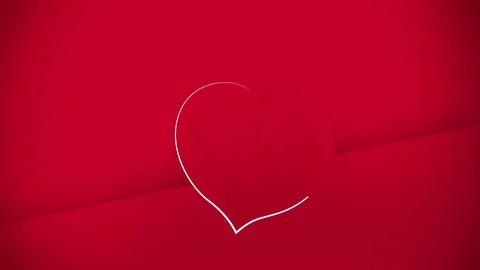 Flow red hearts animated background Stock Footage 71633333