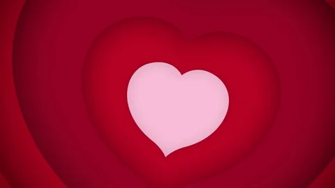 Flow red hearts animated background Stock-Footage 71633620