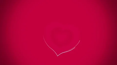 Flow red hearts animated background Video stock 71633635