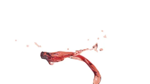 Flow of red juice Stock Footage 136363047
