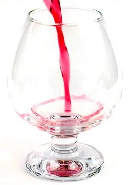 The flow of red wine Stock Photos