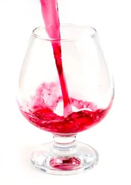 The flow of red wine Stock Photos