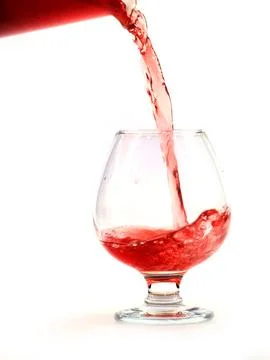 The flow of red wine Stock Photos
