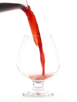 The flow of red wine Stock Photos
