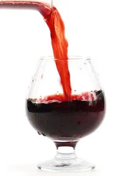 The flow of red wine Stock Photos