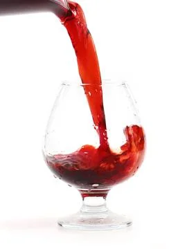 The flow of red wine Stock Photos