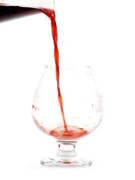 The flow of red wine Stock Photos