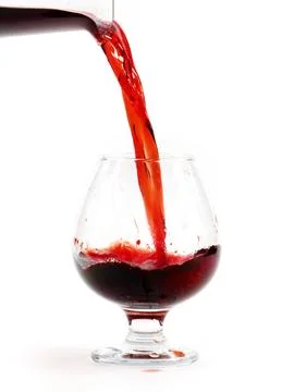 The flow of red wine Stock Photos