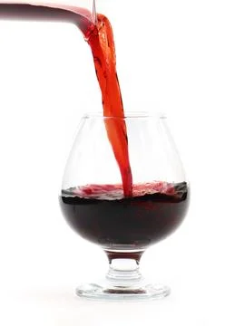 The flow of red wine Stock Photos