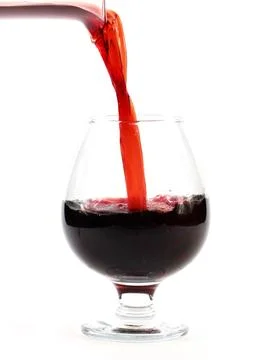 The flow of red wine Stock Photos