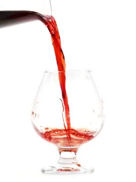 The flow of red wine Stock Photos