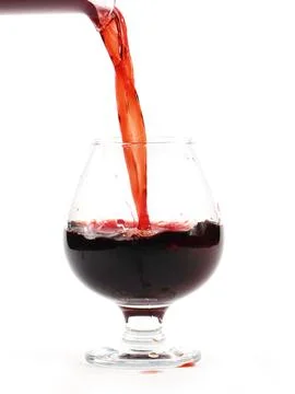 The flow of red wine Stock Photos