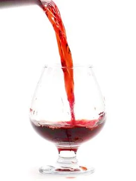 The flow of red wine Stock Photos
