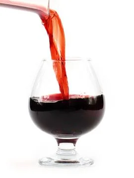 The flow of red wine Stock Photos