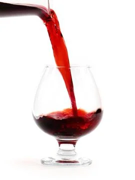 The flow of red wine Stock Photos