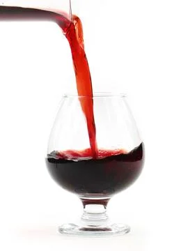 The flow of red wine Stock Photos