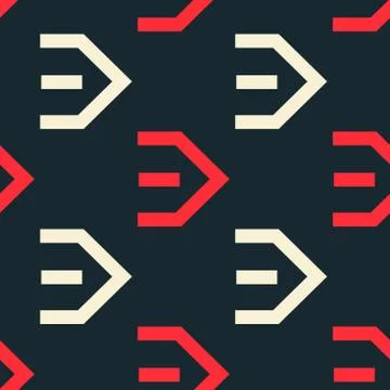 Flow right seamless pattern Stock Illustration