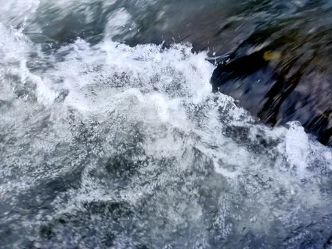 The flow of river water is clean and the water is clear Foto stock
