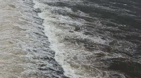 The flow of river water 库存影片 18194059