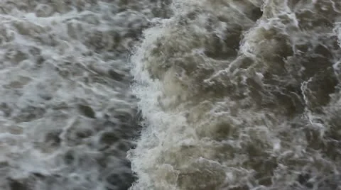 The flow of river water Stock Footage 18577643